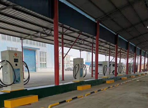 中国虎工新能源充电站120KW双枪直流充电桩60KW直流充电桩(图1)